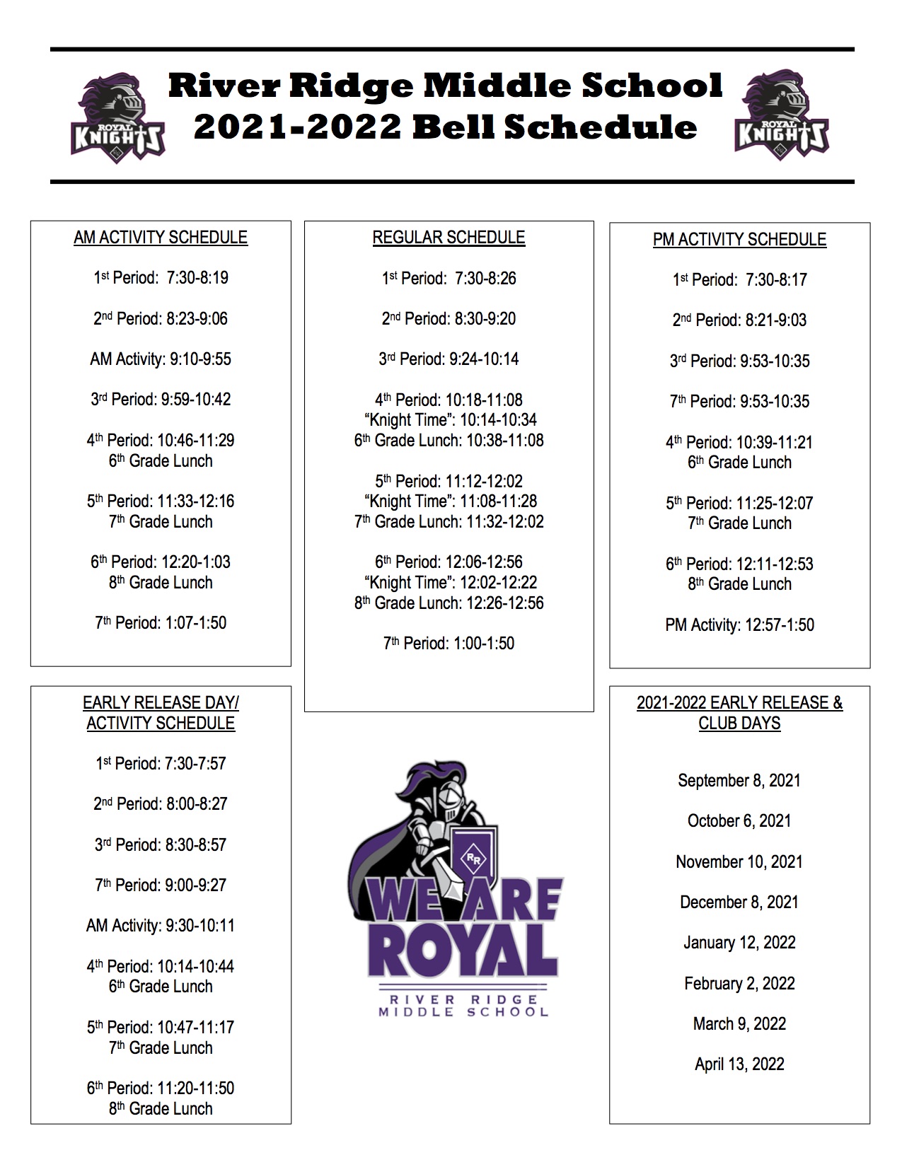 Royals Downloadable Schedule